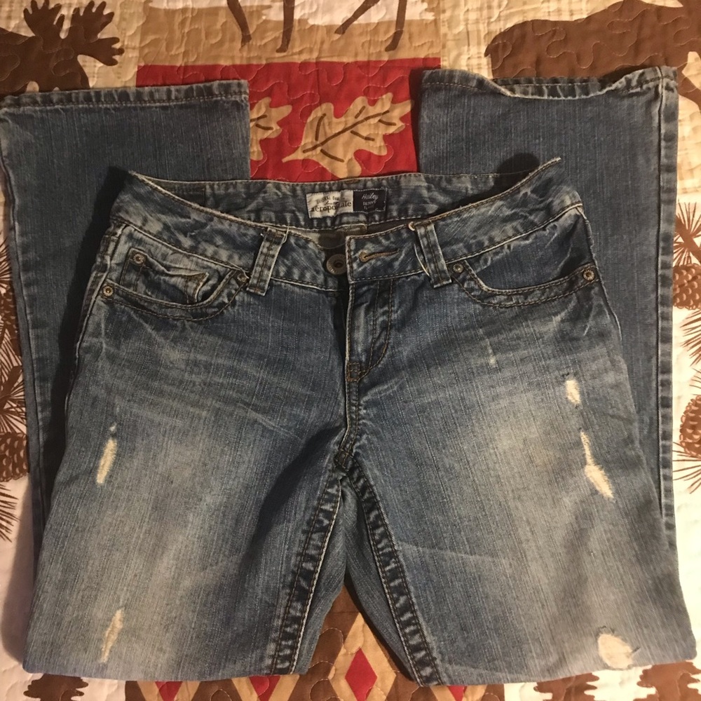 Aeropostale Hailey skinny flare 7 short